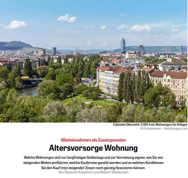Gewinn-Artikel zum Thema Altersvorsorge Wohnung