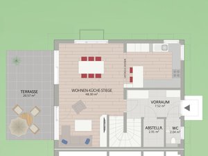 Plan Erdgeschoss von Königsteingasse 2