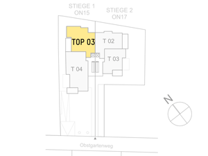 Lageplan von Obstgartenweg 15-17 Top 1.03