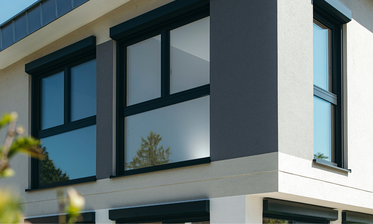 Nahaufnahme Fensterverglasung