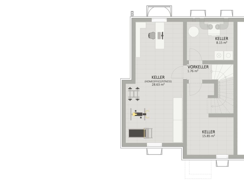 Plan Keller von Birneckergasse 50